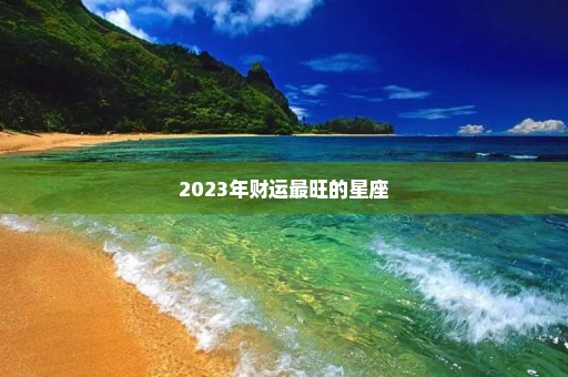 2023年财运最旺的星座